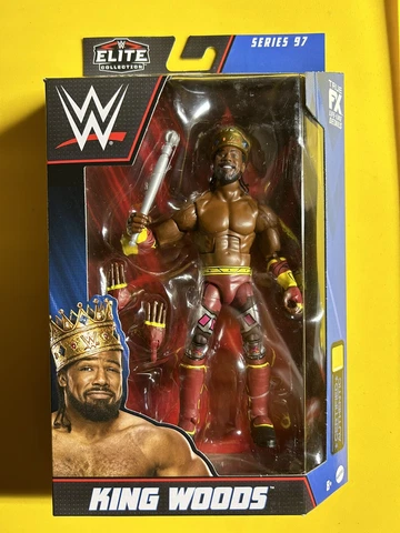 WWE Elite 97 Xavier Woods KING Woods ๐ CHASE ๐ฅ Red Tights Brand New LOW PRICE Cover