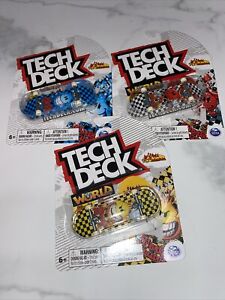 Lot Of 3 World Industries Tech Deck (Ultra Rare—Red Dot) Fingerboard Set