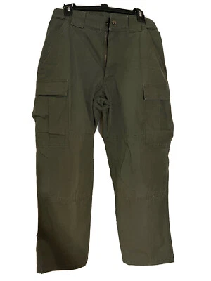 Pantalones 5.11 Tactical TDU Ripstop Para Hombre Verde Talla Mediana/Corto. Usado Foto 1 de 4