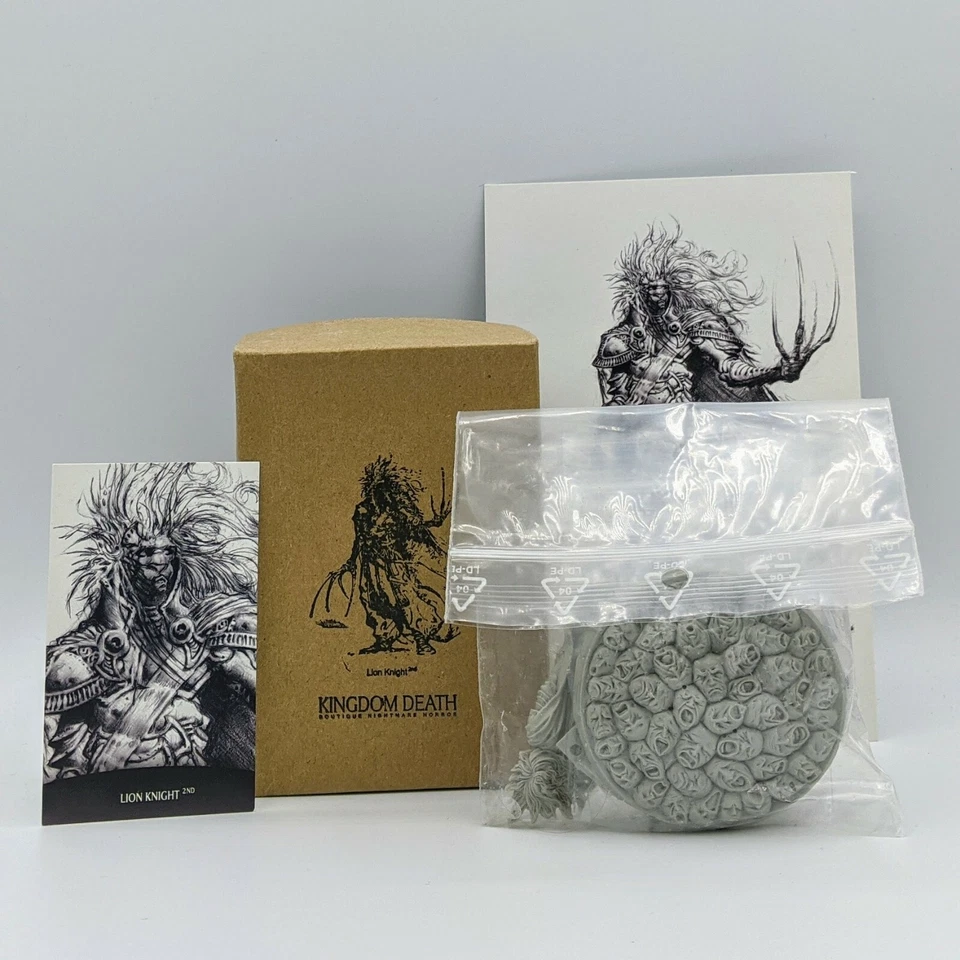 Kingdom Death Monster 罕见 Lion Knight 2nd 树脂微型限量版新品 — 第 1/1 张图片