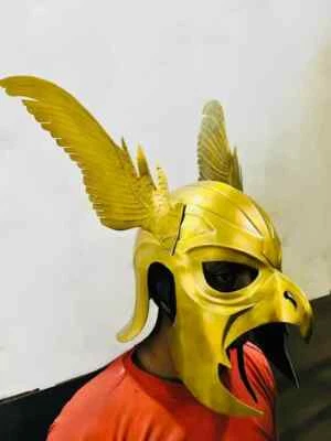 Casco Halcón Medieval | Casco Águila Calibre 18 | Casco Cosplay Adam Negro Foto 1 de 4