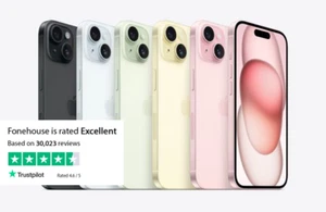 Apple iPhone 15 128GB 256GB 512GB Unlocked Refurbished Good - Picture 1 of 16