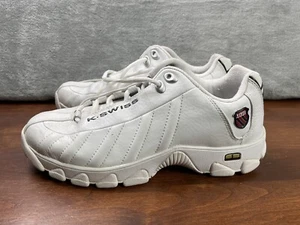 K-SWISS K50 SIZE 10 WOMENS WHITE LEATHER TENNIS SNEAKER SHOES - Picture 1 of 15