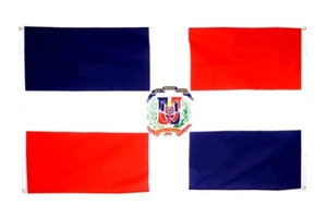 BALKONFLAGGE BALKONFAHNE Dominikanische Republik Flagge Fahne für den BALKON 90x - Bild 1 von 1