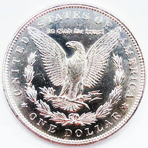 1892 AU/UNC PL Morgan Silver Dollar DMPL Reverse RD 471 Cover