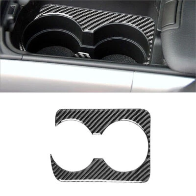 Reposabrazos de fibra de carbono portavasos de agua cubierta de panel embellecedor para Mazda RX-8 2004-2008 Foto 1 de 4