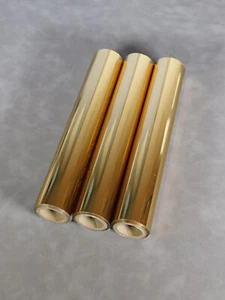 VEREDLUNGSFOLIE HOCHGLANZ-GOLD, SET 3 ROLLEN JE 220 MM X 20 M, KERN 25,4 MM - Bild 1 von 3