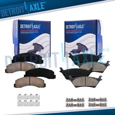 Front and Rear Left and Right Ceramic Brake Pads Kit for 2012  - 2020 Ford F-150 - Image 1 of 4