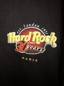 Vintage Hard Rock Cafe World Tour Paris Shirt Size XL