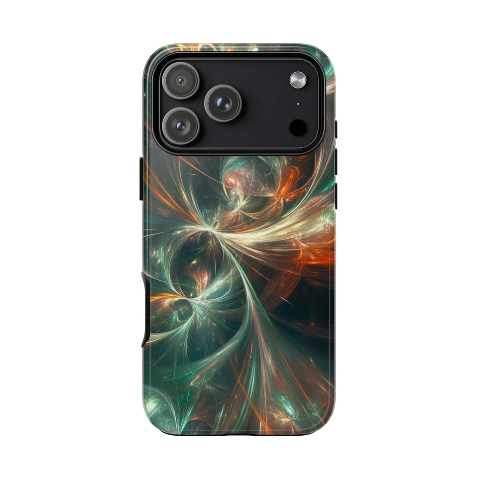 Phone Ink Case for iPhone / Galaxy / Pixel – Ethereal Cascade Spectrum Waves - Image 1 of 1