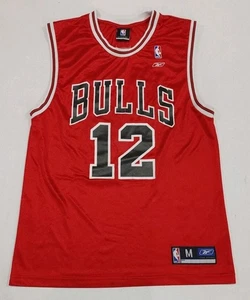Vintage Kirk Hinrich #12 Chicago Bulls NBA Reebok Basketball Jersey Size Medium - Picture 1 of 7