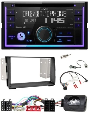 JVC Lenkrad USB 2DIN DAB Bluetooth CD Autoradio für Kia Venga 2010-2019 - Bild 1 von 4