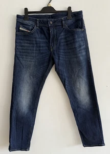 DIESEL INDUSTRY DENIM DIVISION REGULATED MENS BLUE JEANS UK  W34 L33 - Picture 1 of 9
