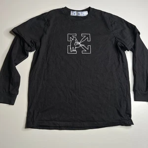 Camiseta Off-White Manga Larga Negra Flechas L Gráfico Trabajador Virgil Abloh - Imagen 1 de 10