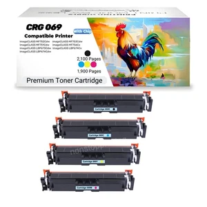 New BKCMY Toner Cartridge(WITH CHIP) for Canon 069 LBP674Cdw, MF753Cdw, MF751Cdw - Picture 1 of 12