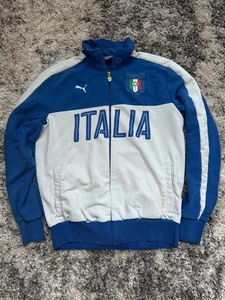 Chaqueta de fútbol PUMA Italia FIGC cremallera completa 2 bolsillos logotipo bordado (L) - Imagen 1 de 8