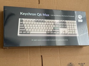 Keychron Q6 Max QMK/VIA Wireless Custom Mechanical Keyboard Q6M-P3 SEALED Brown - Picture 1 of 4