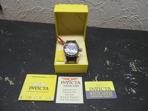 Reloj suizo doble hora Invicta Aviator Zulu abatible para hombre 48 mm 1747 RARO - Imagen 1 de 16