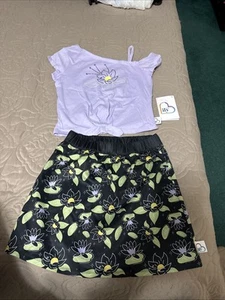 New Disney ily 4EVER Top & Skirt Set Girls Tiana The Princess & the Frog Sz 9/10 - Picture 1 of 2