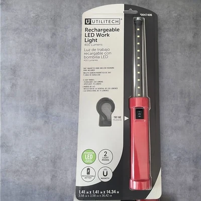 Utilitech Rechargeable Magnetic Work Light 400 Lumens New - Image 1 of 4