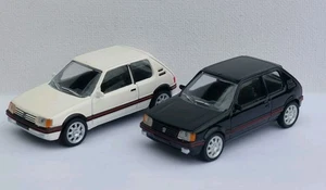 NOREV 1/54 Bundle Peugeot 205 Gti 1,9 Black+White 1989 New with Box - Picture 1 of 9