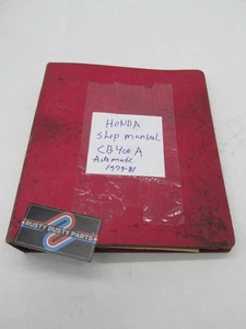 Honda Official Factory 1979-1981 CB400A Shop Service Manual Binder - Picture 1 of 4