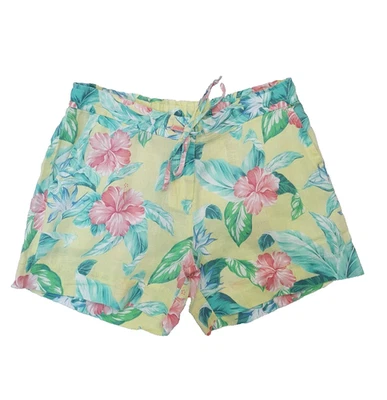 Short Feminino Tommy Bahama Tropical Palmbray, Amarelo Lilikoi, Pequeno - Imagem 1 de 4