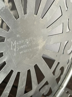 Art Nouveau 3 Tier Wedding Cake Stand Manning Quality Bowman Meriden Brass   - Image 1 of 4