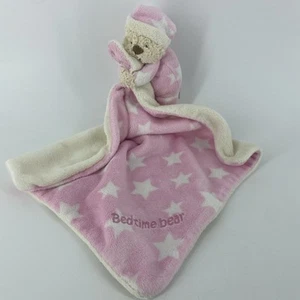 Mothercare PINK Spot Bear Comforter Lovey Plush Bedtime Security Blanket Sleep - Picture 1 of 5