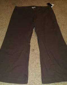 Women's Contrast Medical Hospital Nursing Uniform Scrubs Pants Brown 1X plus NWT - Picture 1 of 1