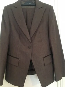 BN NEXT Brown Suit 98% Wool size 12				 - Picture 1 of 5