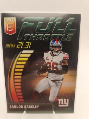 2023 Panini Donruss Elite - Full Throttle Saquon Barkley #FT-SB Green - Image 1 of 3