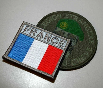 Legión Extranjera Francesa Légion Étrangère Velkrö 2-Patch: Verde Boina + - Imagen 1 de 4