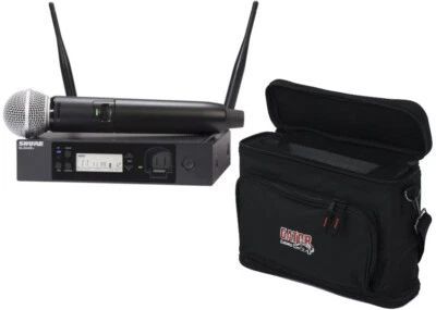 Shure GLXD24R+/SM58-Z3 Digital Wireless Rack System w/ SM58 Microphone + GM-1W - Image 1 of 4