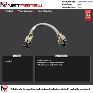 Cisco  CAB-SPWR-30CM - 30cm Stack Power Cable - Picture 1 of 1