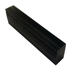 Bloque de ajuste/parachoques/almohadilla de vidrio Herco EPDM - 5/8"" x 1-1/8"" x 4"" - 4 piezas. - Imagen 1 de 2