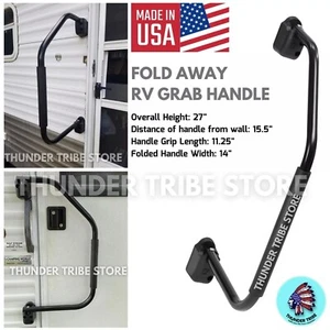 RV Camper Fold Away Door Grab Handle Bar Hand Rail Trailer Vehicle Secure Grip - Picture 1 of 7
