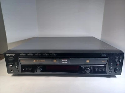 SONY RCD-W500C 5 DISC CHANGER RECORDER BLACK - Parts AS IS - Image 1 of 4