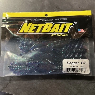Сетчатая приманка кинжал 4 1/2 дюйма июньский жук упаковка 8 шт. - Изображение 1 из 3