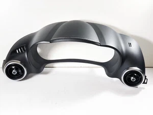17-20 Fiat 124 Spider Instrument Cluster Surround Bezel Trim Lusso Silver Stitch - Picture 1 of 12