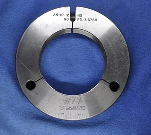AN-19-12 NS - Anillo de hilo solo gage go - Hilos de tuerca de bloqueo AFBMA - 3.3700 diámetro - Imagen 1 de 2