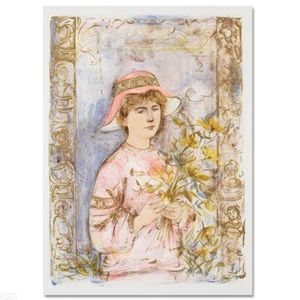 Edna Hibel , "Flora" Limited Edition Lithograph, Signed,Numbered COA - Picture 1 of 2