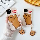 Cute Happy Dog Soft Silicone Case Cover for iPhone 13 12 11 Pro Max XS XR 8 Plus