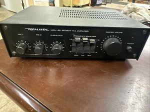 Realistic MPA-45 P.A. Amplifier 35 Watt Equalizer Read Description - Picture 1 of 9