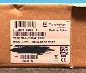 Extreme Networks AL1905A21-E6 1000W Power Supply Unit For 4800 Switch +Free Ship - Picture 1 of 2