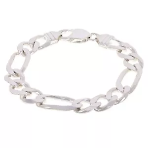 925 Sterlingsilber Massiv Figaro Link Armband 10 mm 7 Zoll 22,8 Gramm - Bild 1 von 3