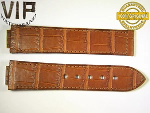 NEW OEM Authentic JORG HYSEK strap 24 mm Genuine croco brown color - Picture 1 of 2