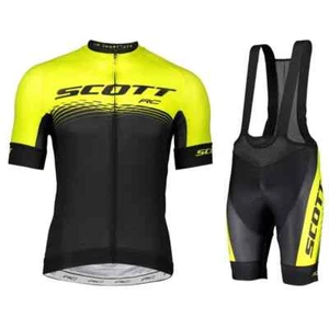 Conjunto de jersey de ciclismo traje bicicleta manga corta ropa de ciclismo jersey culotte con tirantes - Imagen 1 de 44