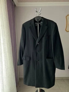 ABRIGO DE LANA VINTAGE HECHO EN ITALIA CANALI CHAQUETA CON BOTONES MANGA LARGA PARA HOMBRE TALLA 52 R - Imagen 1 de 15