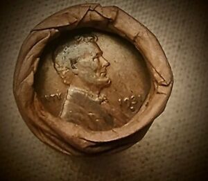 New ListingWheat Small Cent Roll • Brown 1931-D Lincoln & Silver 10¢ Tail • Earlies • P-D-S